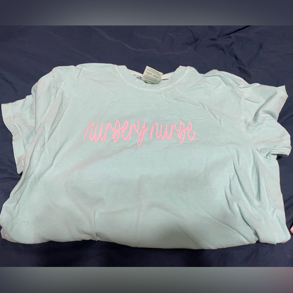 Comfort colors “nursery nurse” tshirt